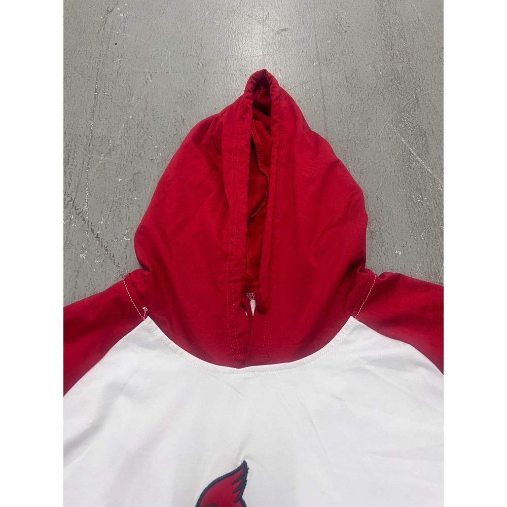 St. Louis Cardinals Hoodie Mens XL White Red Raglan Sleeve SGA Baseball MLB - Picture 4 of 9